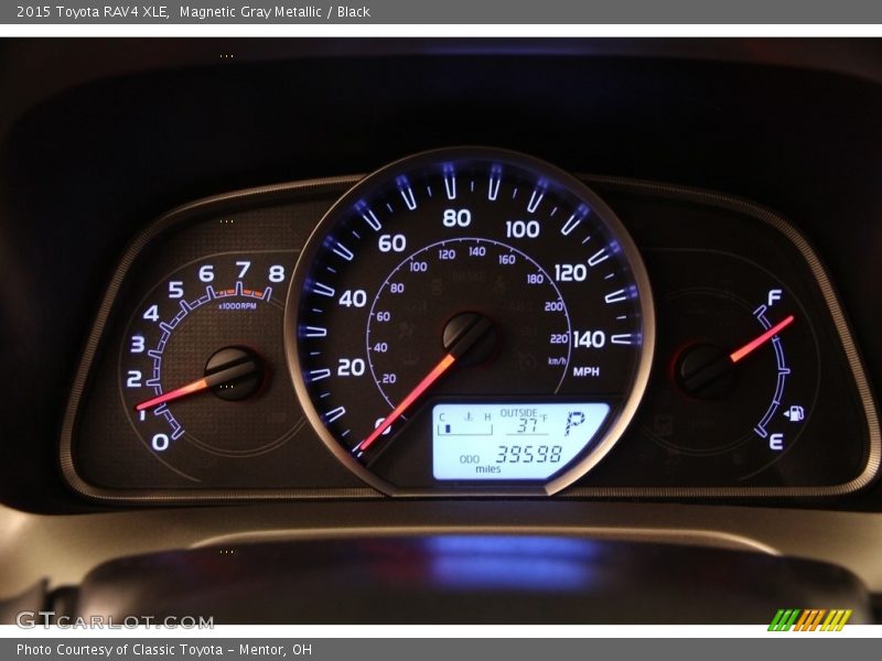 Magnetic Gray Metallic / Black 2015 Toyota RAV4 XLE