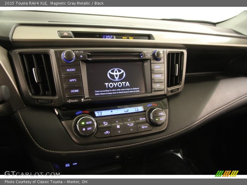 Magnetic Gray Metallic / Black 2015 Toyota RAV4 XLE