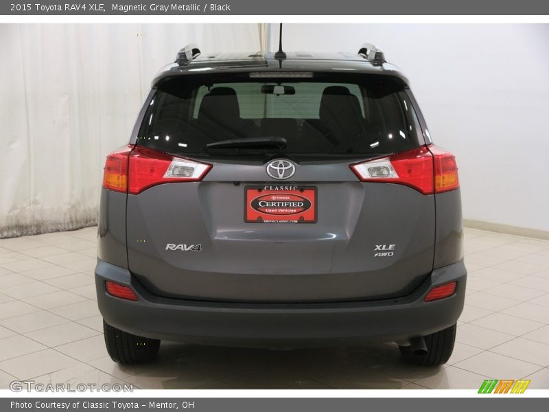 Magnetic Gray Metallic / Black 2015 Toyota RAV4 XLE