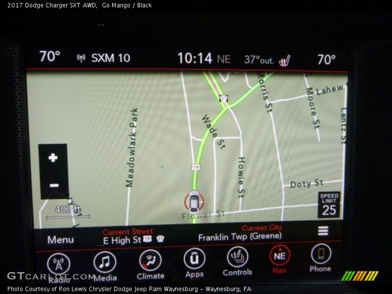 Go Mango / Black 2017 Dodge Charger SXT AWD