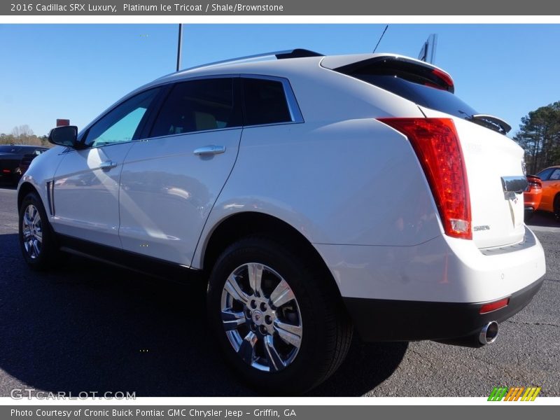 Platinum Ice Tricoat / Shale/Brownstone 2016 Cadillac SRX Luxury