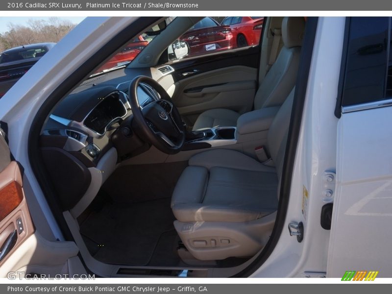 Platinum Ice Tricoat / Shale/Brownstone 2016 Cadillac SRX Luxury