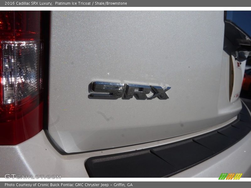 Platinum Ice Tricoat / Shale/Brownstone 2016 Cadillac SRX Luxury