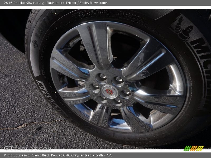 Platinum Ice Tricoat / Shale/Brownstone 2016 Cadillac SRX Luxury