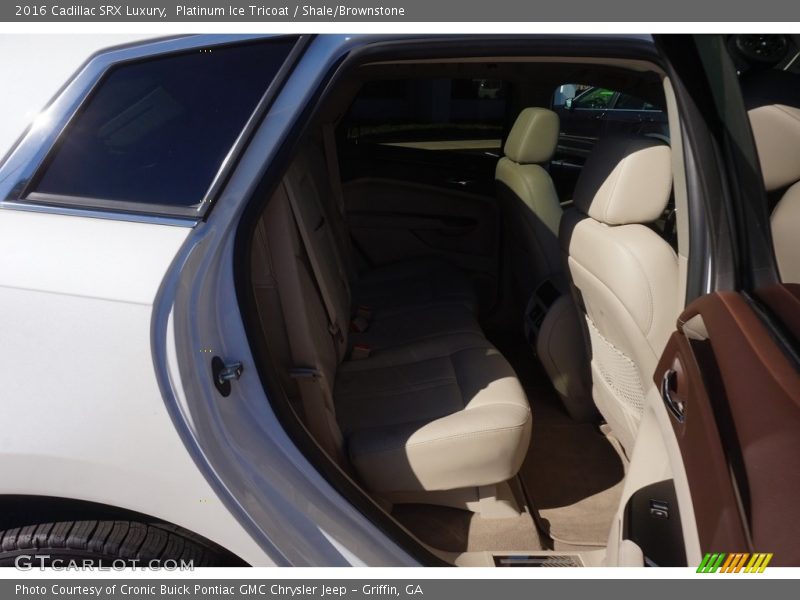 Platinum Ice Tricoat / Shale/Brownstone 2016 Cadillac SRX Luxury