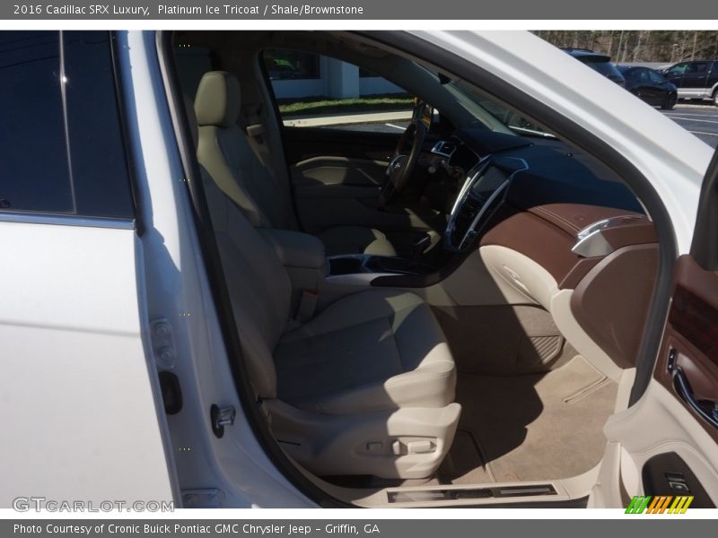 Platinum Ice Tricoat / Shale/Brownstone 2016 Cadillac SRX Luxury