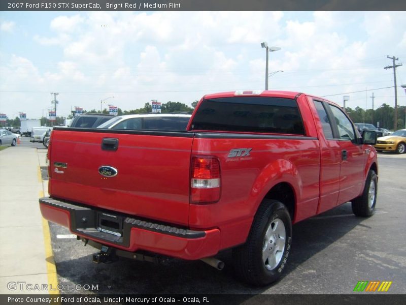 Bright Red / Medium Flint 2007 Ford F150 STX SuperCab