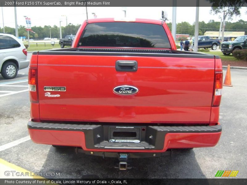 Bright Red / Medium Flint 2007 Ford F150 STX SuperCab