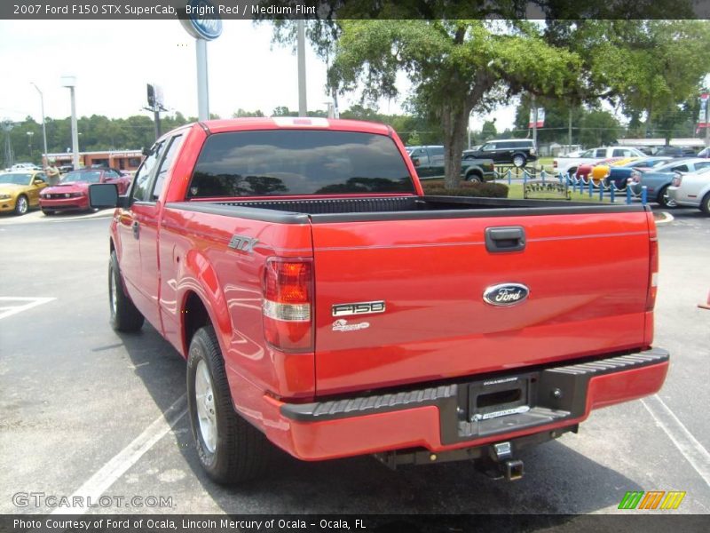 Bright Red / Medium Flint 2007 Ford F150 STX SuperCab