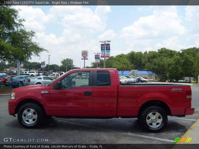 Bright Red / Medium Flint 2007 Ford F150 STX SuperCab