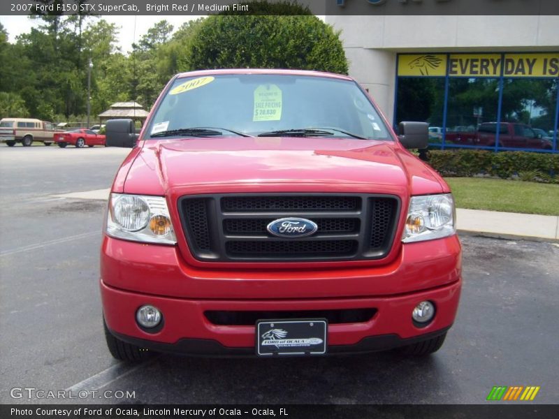 Bright Red / Medium Flint 2007 Ford F150 STX SuperCab