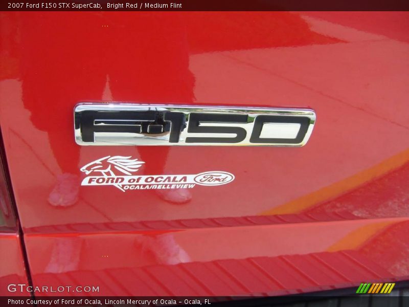 Bright Red / Medium Flint 2007 Ford F150 STX SuperCab
