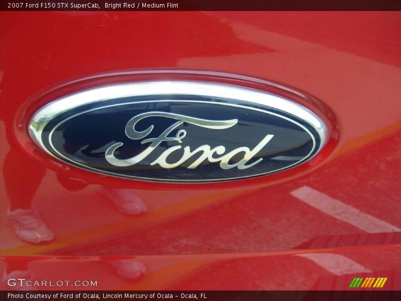 Bright Red / Medium Flint 2007 Ford F150 STX SuperCab