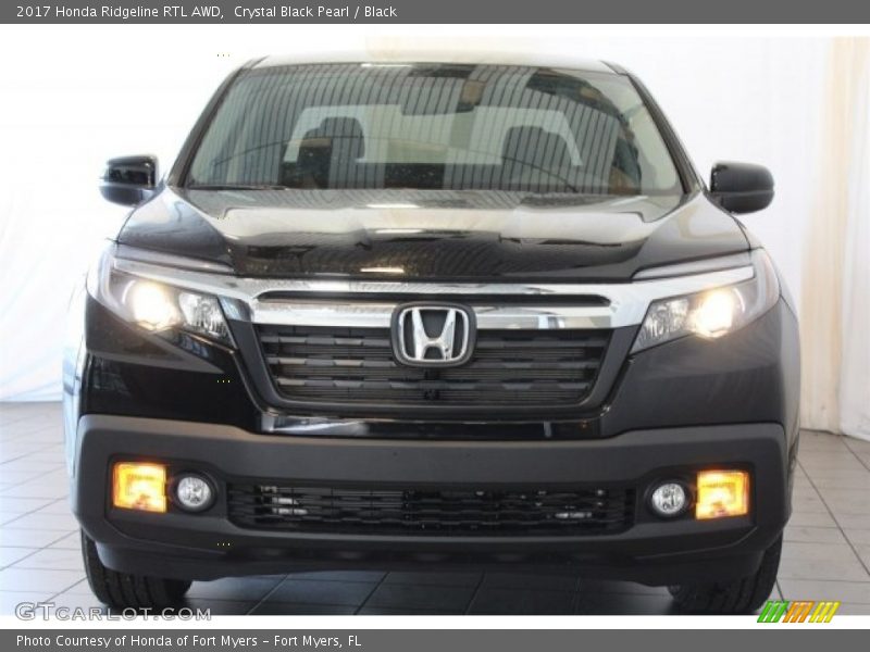 Crystal Black Pearl / Black 2017 Honda Ridgeline RTL AWD