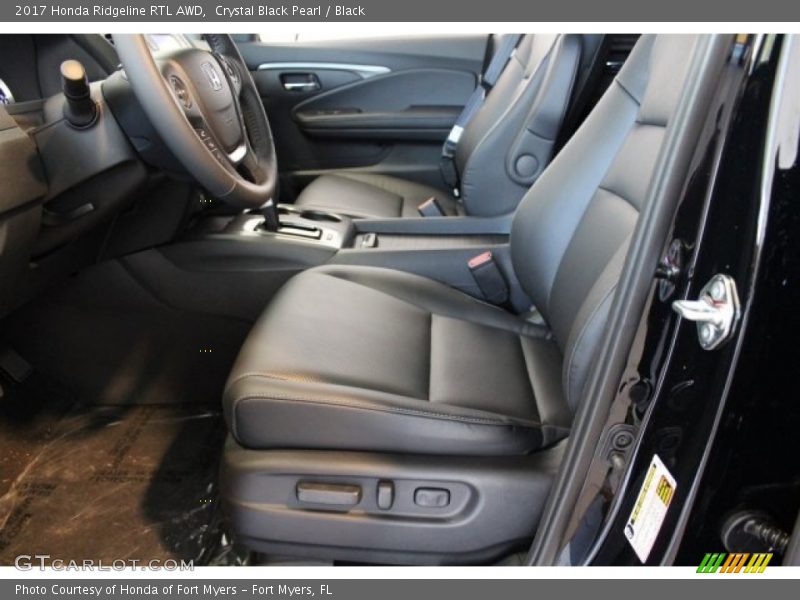 Crystal Black Pearl / Black 2017 Honda Ridgeline RTL AWD