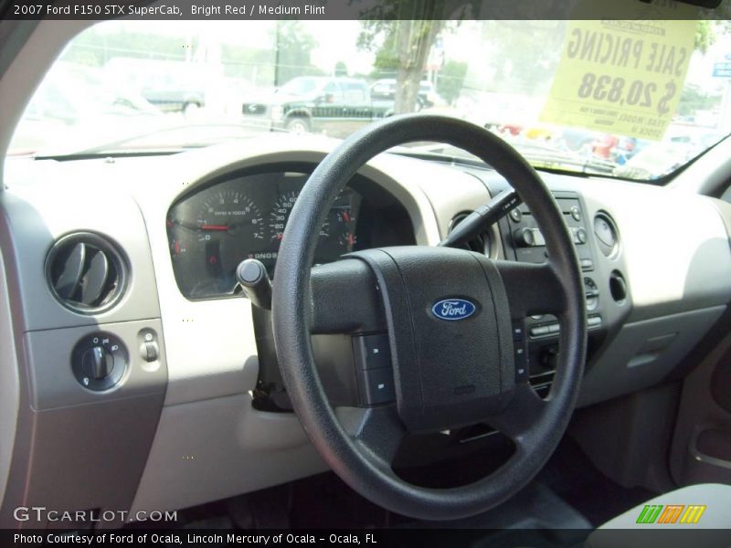 Bright Red / Medium Flint 2007 Ford F150 STX SuperCab