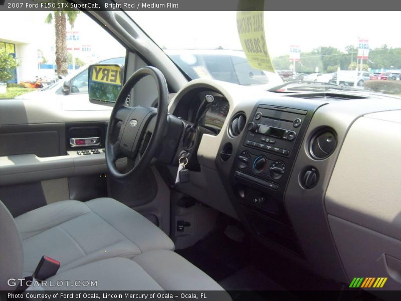 Bright Red / Medium Flint 2007 Ford F150 STX SuperCab