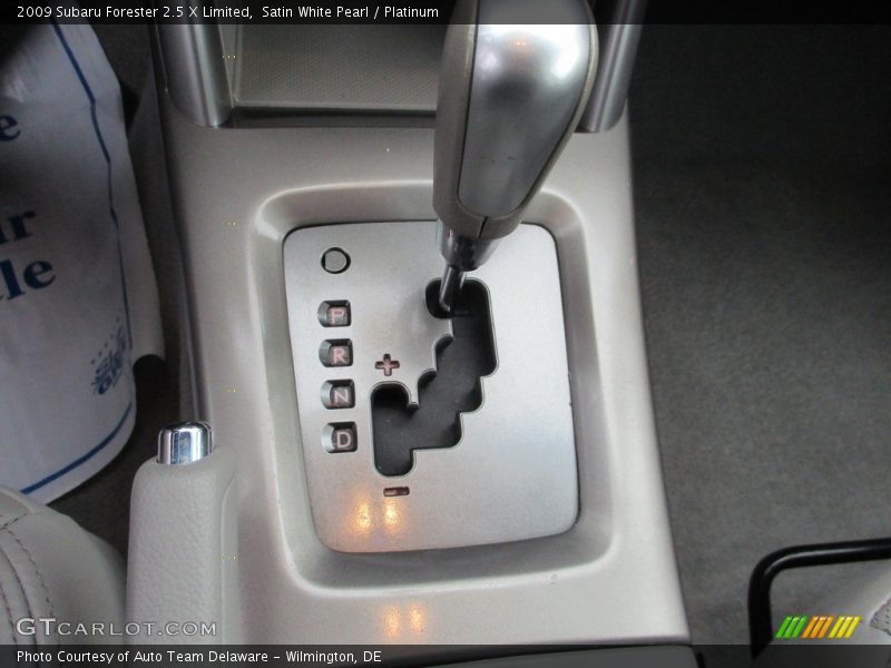 Satin White Pearl / Platinum 2009 Subaru Forester 2.5 X Limited