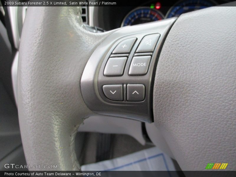 Satin White Pearl / Platinum 2009 Subaru Forester 2.5 X Limited