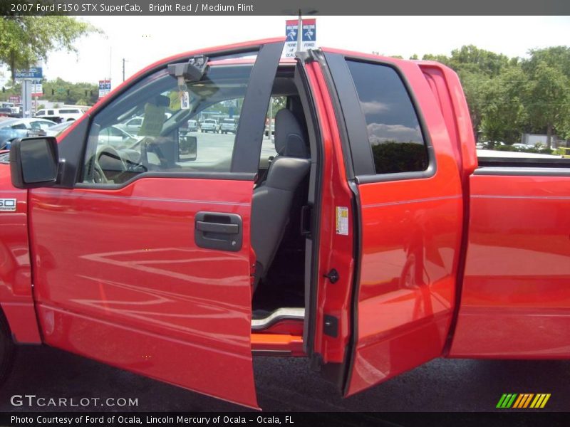Bright Red / Medium Flint 2007 Ford F150 STX SuperCab