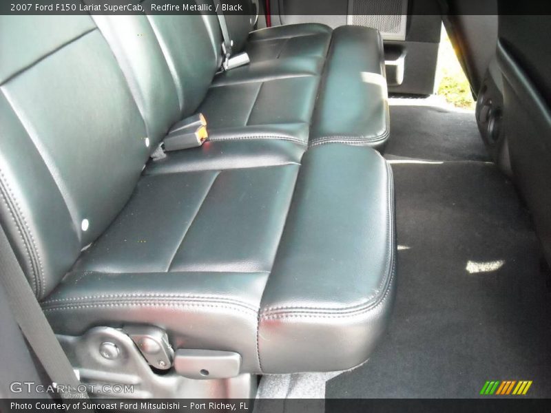 Redfire Metallic / Black 2007 Ford F150 Lariat SuperCab
