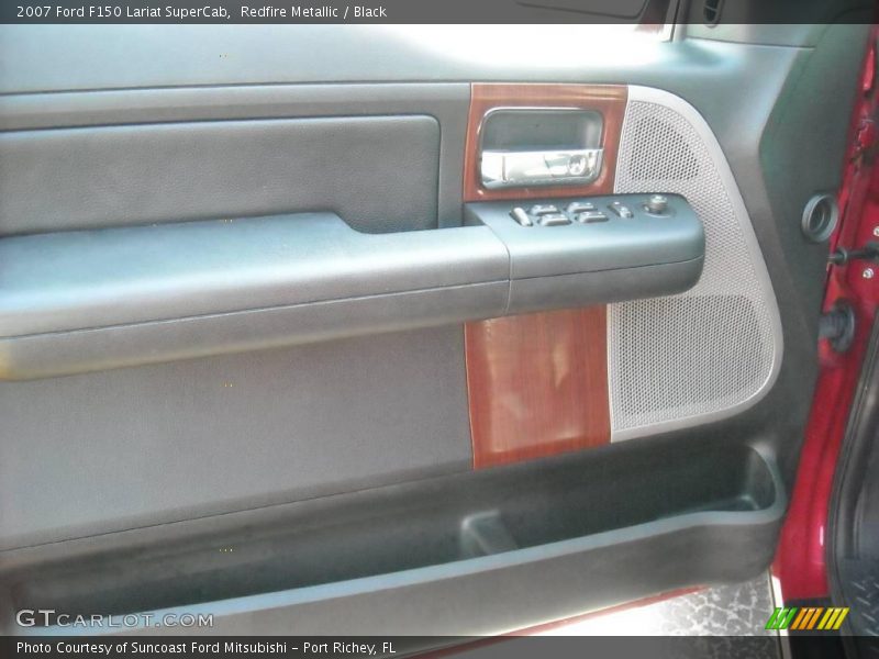 Redfire Metallic / Black 2007 Ford F150 Lariat SuperCab