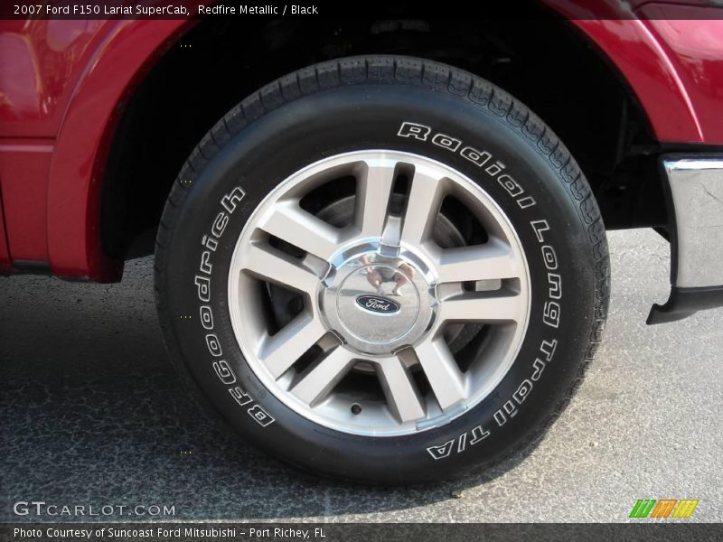 Redfire Metallic / Black 2007 Ford F150 Lariat SuperCab