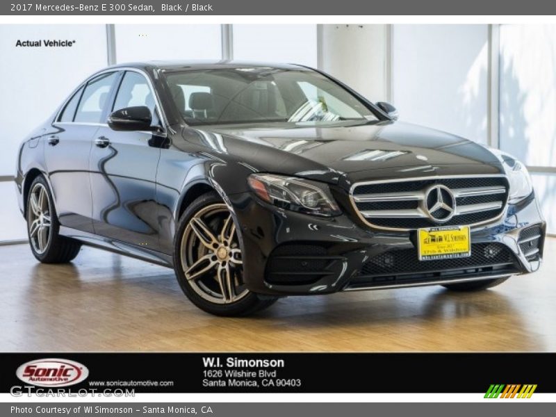 Black / Black 2017 Mercedes-Benz E 300 Sedan