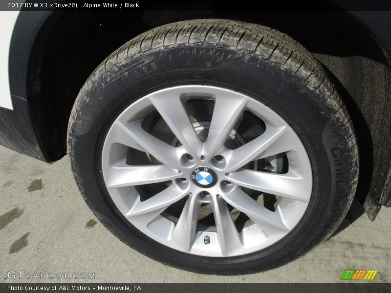 Alpine White / Black 2017 BMW X3 xDrive28i