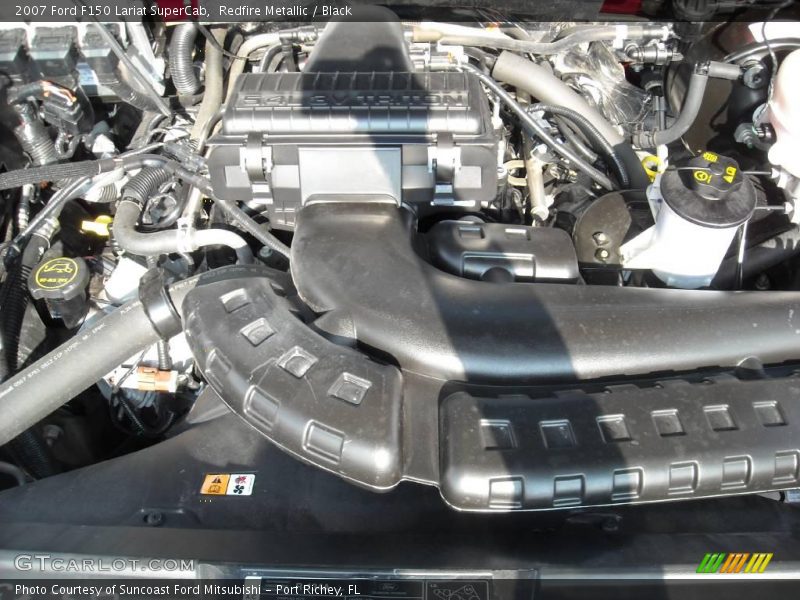 Redfire Metallic / Black 2007 Ford F150 Lariat SuperCab