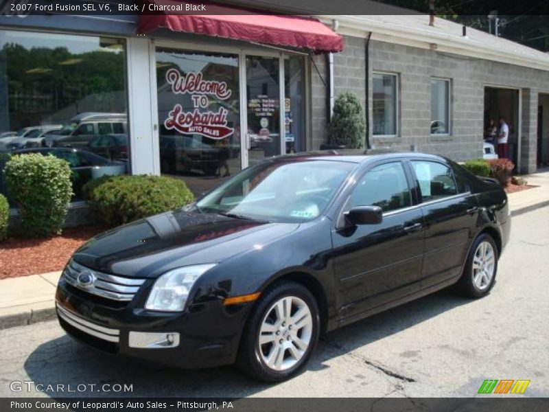 Black / Charcoal Black 2007 Ford Fusion SEL V6