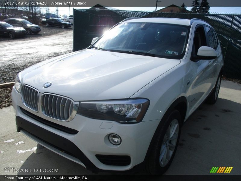 Alpine White / Black 2017 BMW X3 xDrive28i