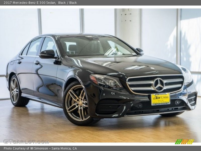 Black / Black 2017 Mercedes-Benz E 300 Sedan