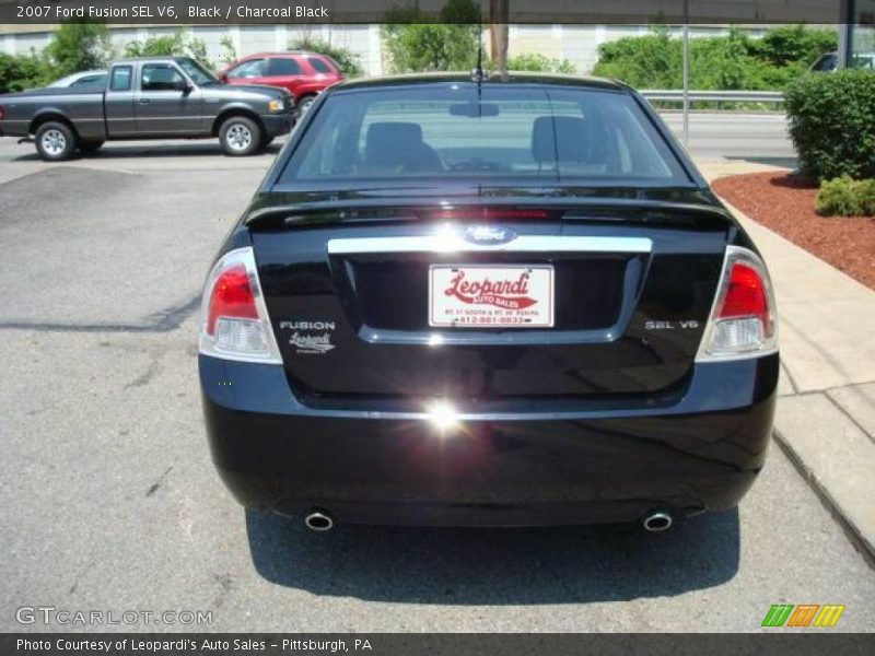 Black / Charcoal Black 2007 Ford Fusion SEL V6