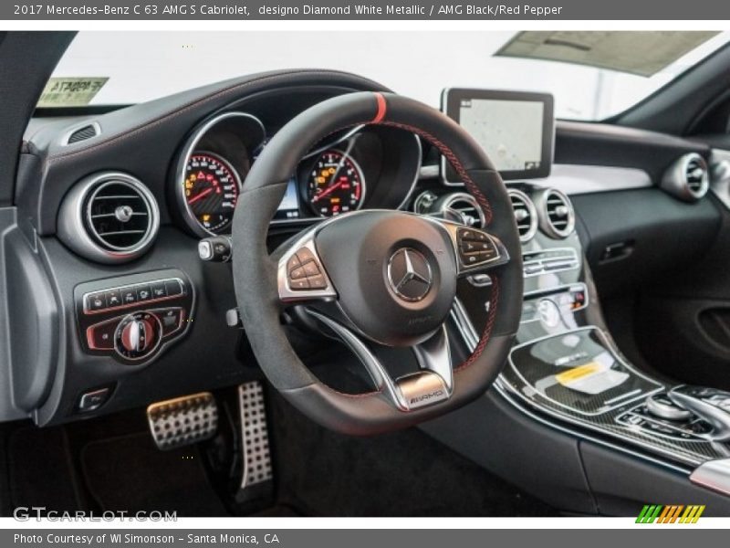 Dashboard of 2017 C 63 AMG S Cabriolet