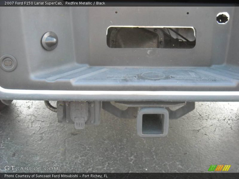 Redfire Metallic / Black 2007 Ford F150 Lariat SuperCab