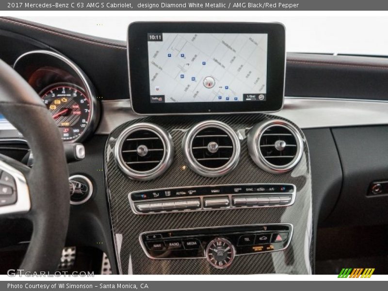 Controls of 2017 C 63 AMG S Cabriolet