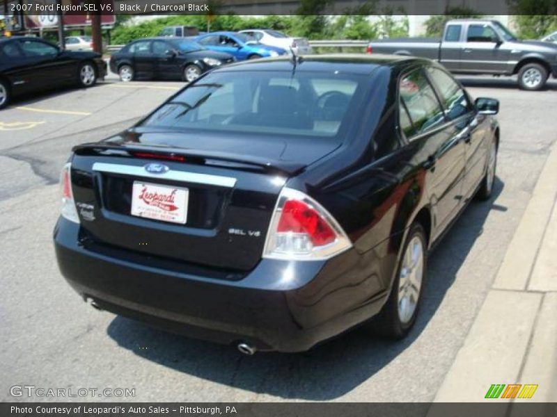 Black / Charcoal Black 2007 Ford Fusion SEL V6