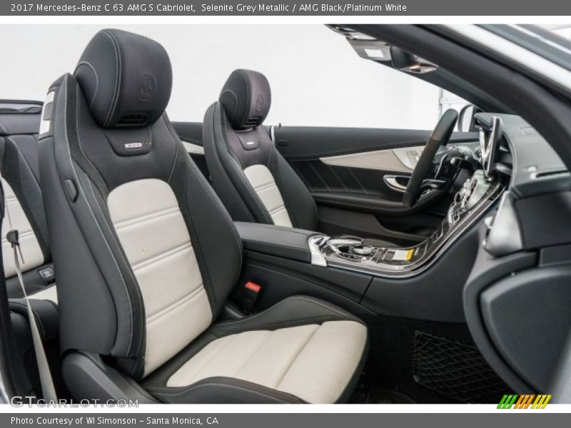  2017 C 63 AMG S Cabriolet AMG Black/Platinum White Interior