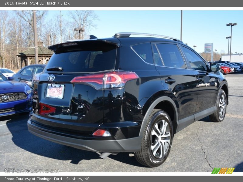 Black / Black 2016 Toyota RAV4 LE