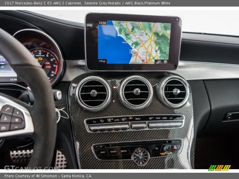 Controls of 2017 C 63 AMG S Cabriolet