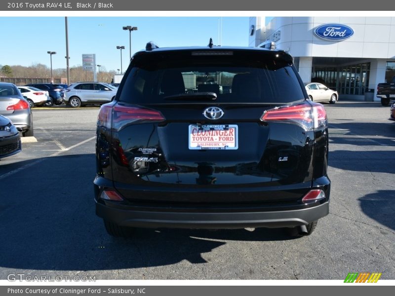 Black / Black 2016 Toyota RAV4 LE