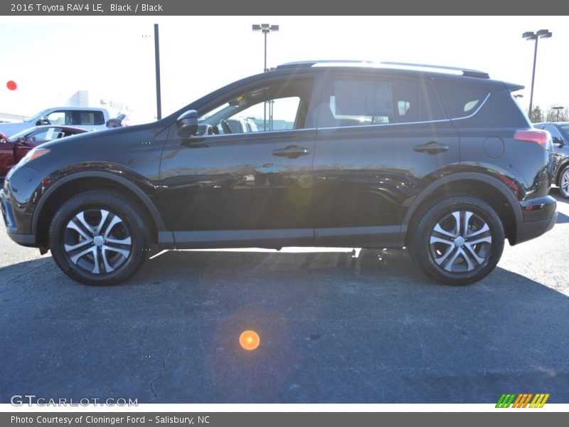Black / Black 2016 Toyota RAV4 LE
