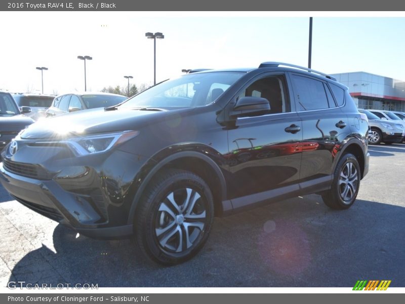 Black / Black 2016 Toyota RAV4 LE