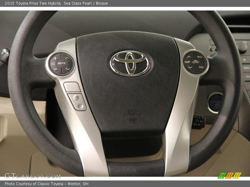 Sea Glass Pearl / Bisque 2015 Toyota Prius Two Hybrid