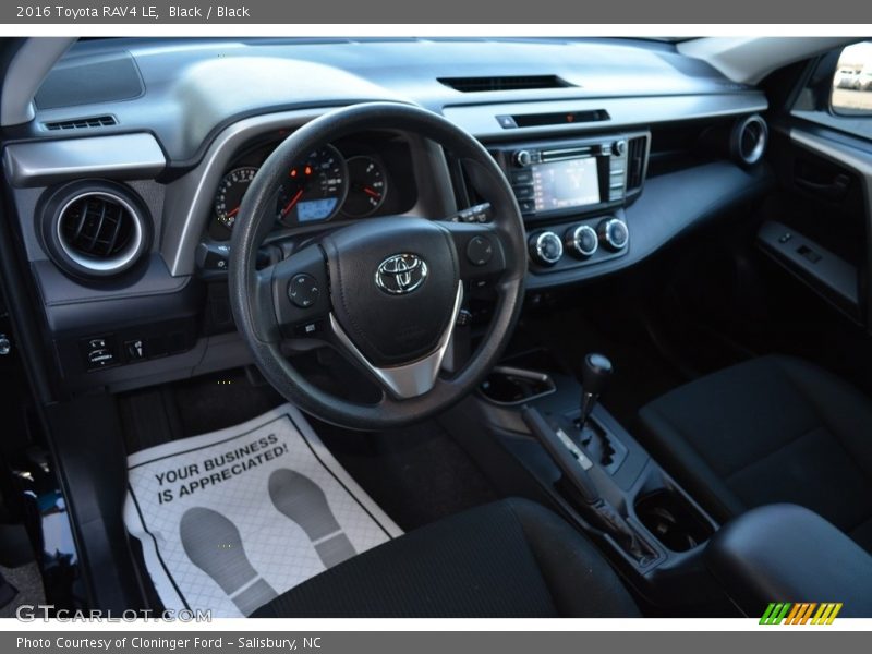 Black / Black 2016 Toyota RAV4 LE