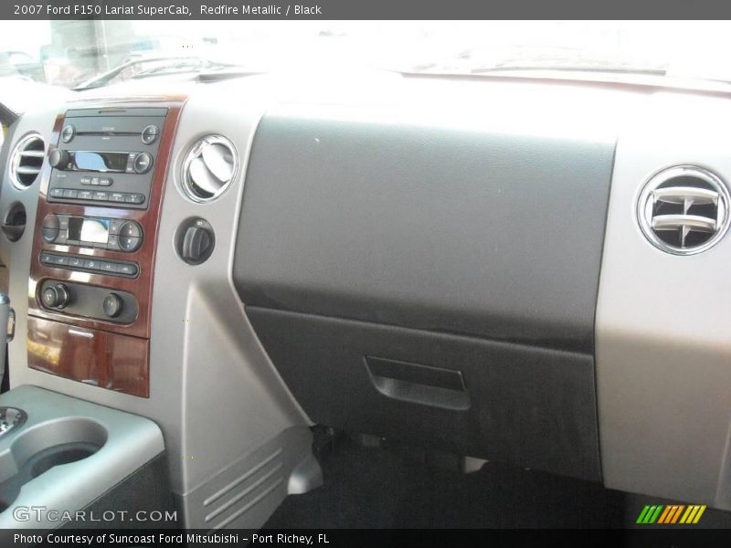 Redfire Metallic / Black 2007 Ford F150 Lariat SuperCab