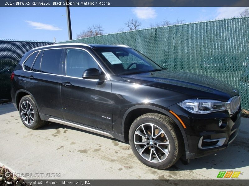 Black Sapphire Metallic / Mocha 2017 BMW X5 xDrive35i