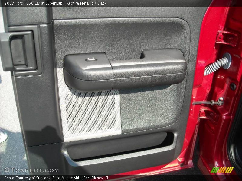 Redfire Metallic / Black 2007 Ford F150 Lariat SuperCab
