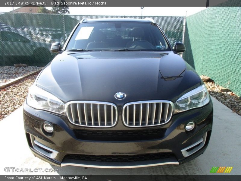 Black Sapphire Metallic / Mocha 2017 BMW X5 xDrive35i